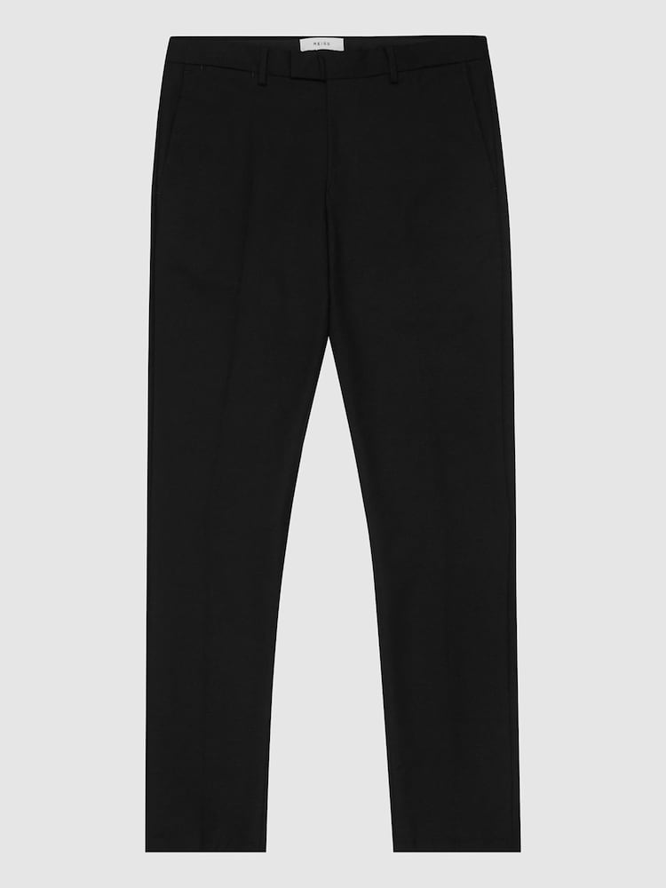 Reiss Black Eastbury Slim Fit Chinos - Image 2 of 5
