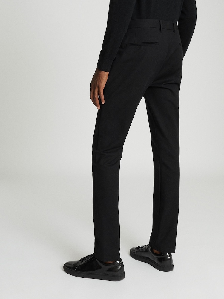 Reiss Black Eastbury Slim Fit Chinos - Image 5 of 5