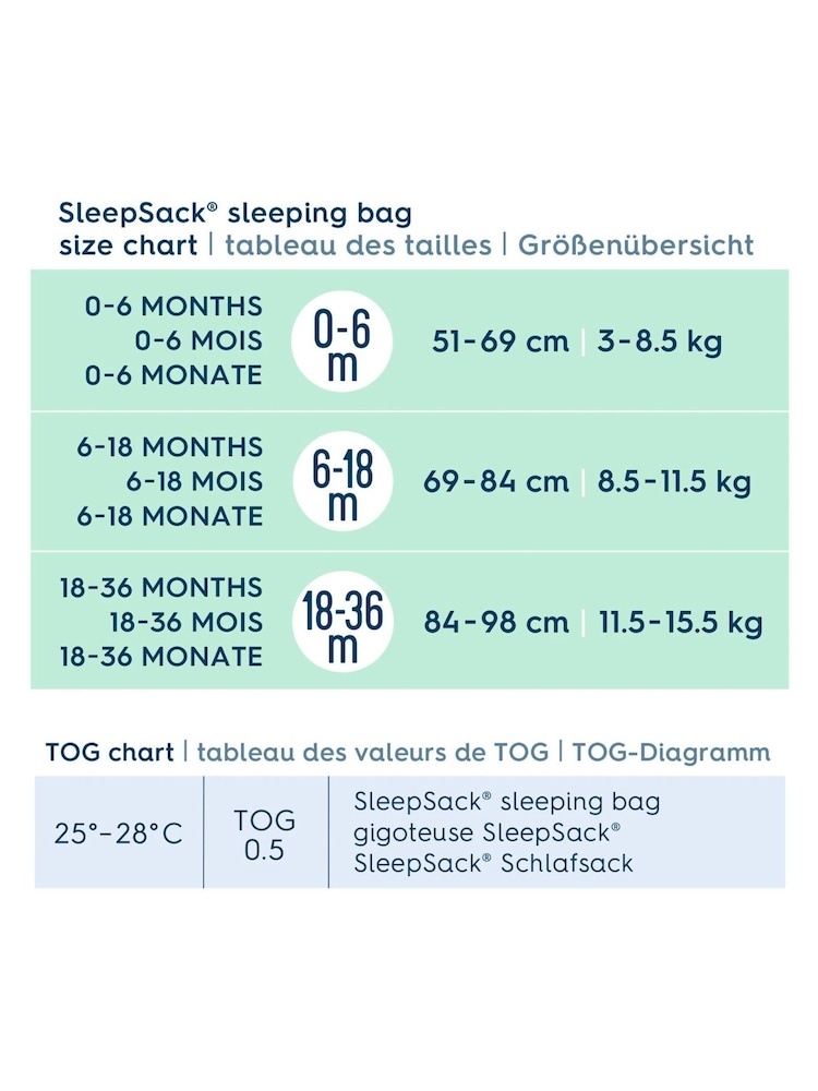Halo Pink SleepSack 0.5 TOG 100% Cotton Sleeping Bag - Image 7 of 7