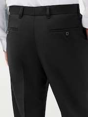 Black Fashion Pleat Stretch Smart Trousers - Image 7 of 9