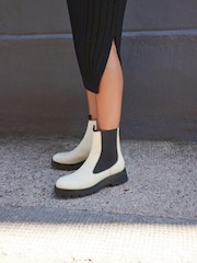 Knochen - Forever Comfort® Chelsea-Stiefel aus Leder mit dicker Sohle - Bild 3 von 9