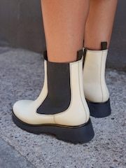 Knochen - Forever Comfort® Chelsea-Stiefel aus Leder mit dicker Sohle - Bild 4 von 9