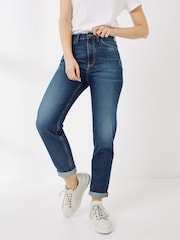 FatFace Blue Mom Jeans - Image 1 of 3