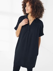 FatFace Black Charlie Tencel Tunic Dress - Image 1 of 4