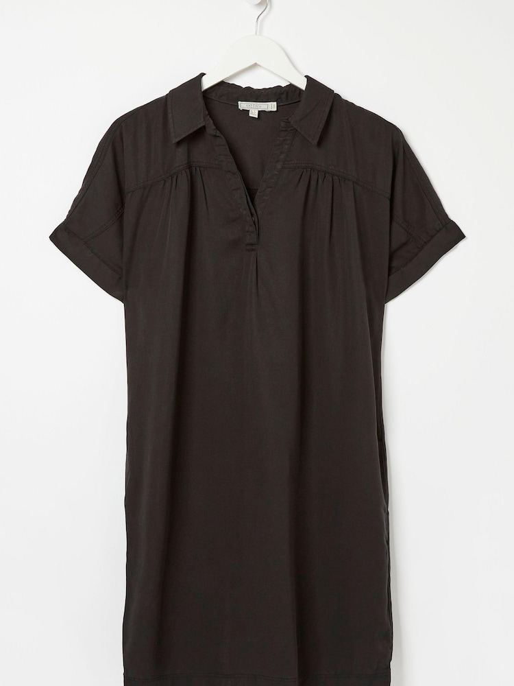 FatFace Black Charlie Tencel Tunic Dress - Image 4 of 4
