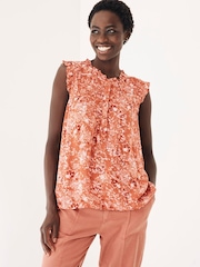 FatFace Orange Patsy Fleur Meadow Blouse - Image 1 of 1