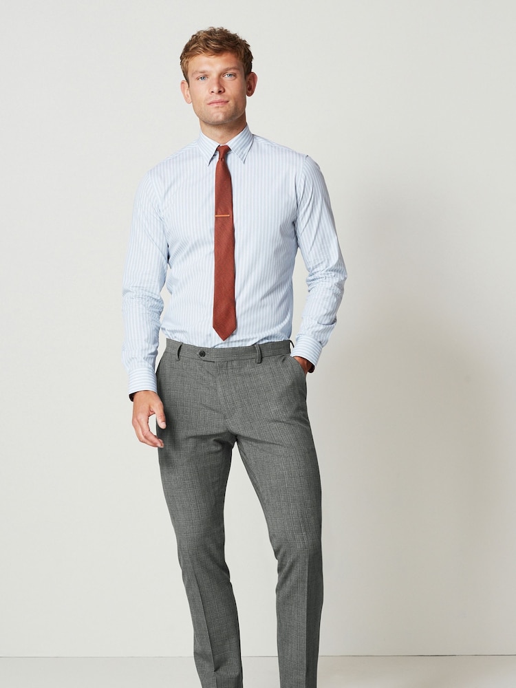 Grey Skinny Fit Motion Flex Stretch Suit: Trousers - Image 2 of 8
