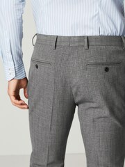 Grey Skinny Fit Motion Flex Stretch Suit: Trousers - Image 5 of 8
