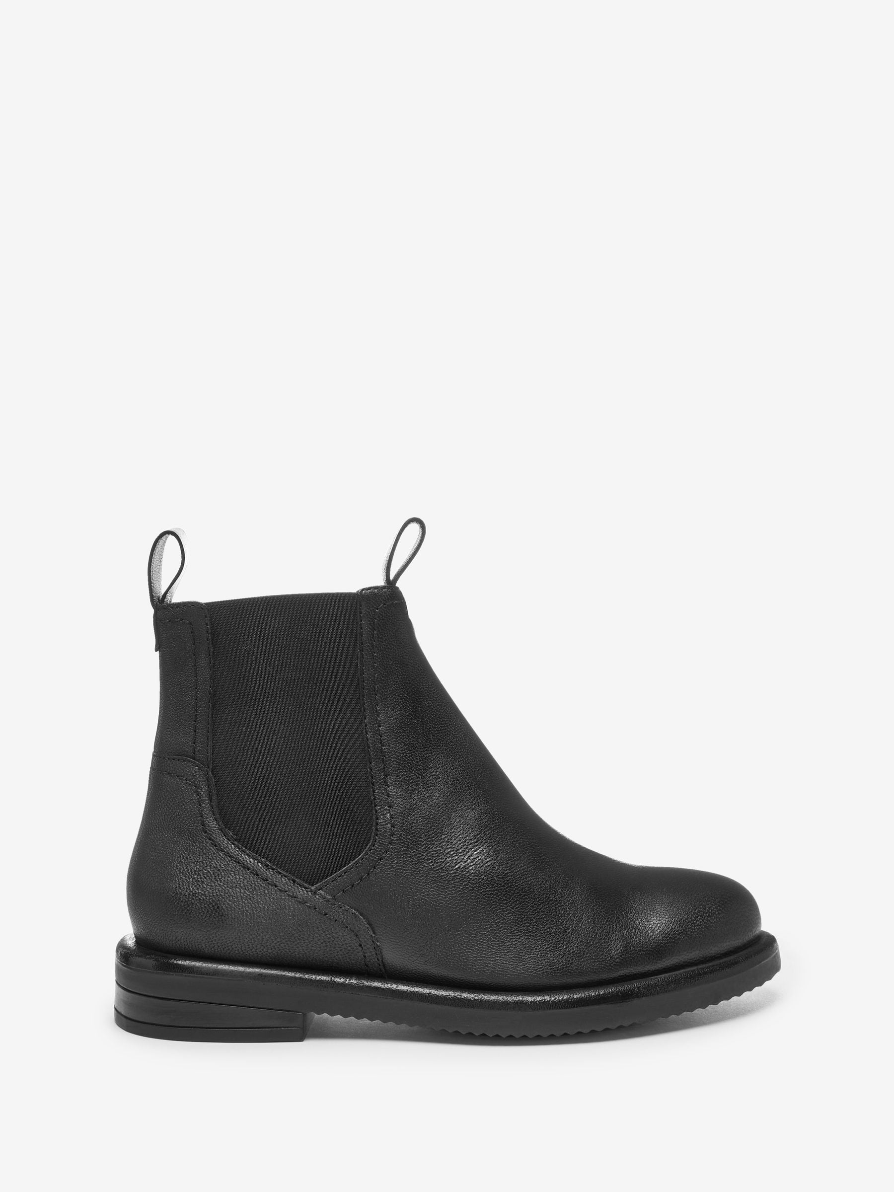 Buy Black Extra Wide Fit Forever Comfort Leather Chelsea Boots from Next Luxembourg
