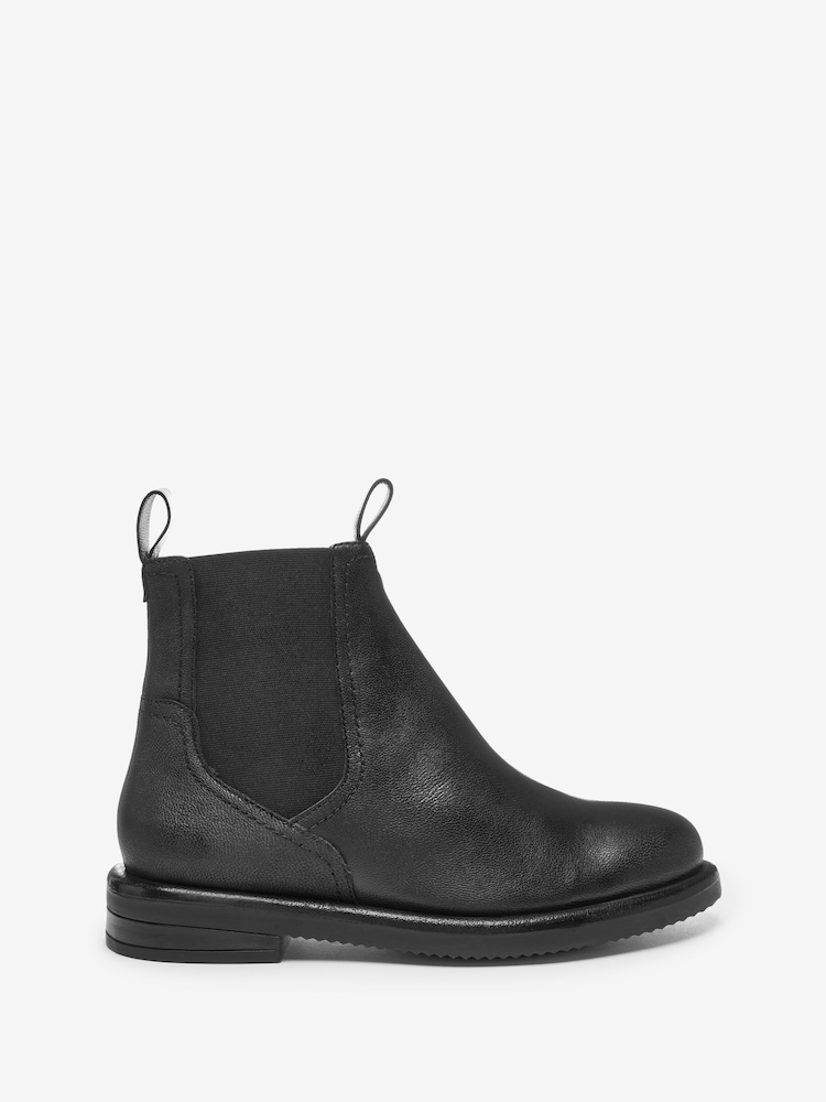 Black Extra Wide Fit Forever Comfort® Leather Chelsea Boots - Image 1 of 3