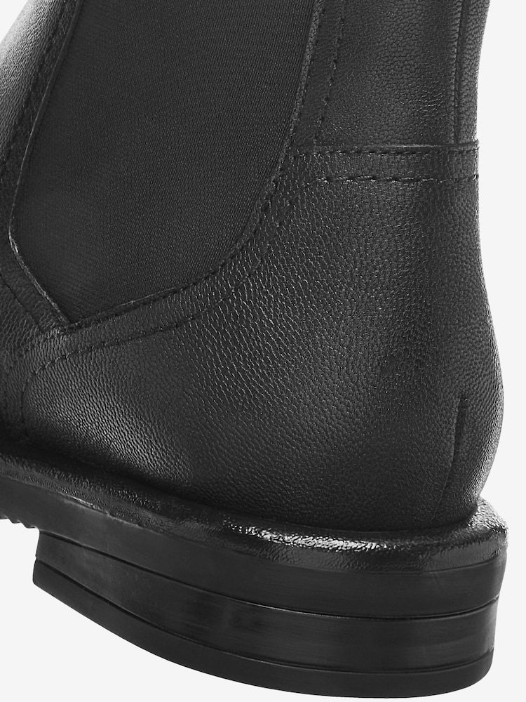 Black Extra Wide Fit Forever Comfort® Leather Chelsea Boots - Image 3 of 3