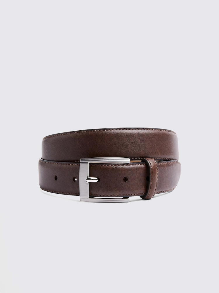 Braun - Moss Ledergürtel - Bild 1 von 2
