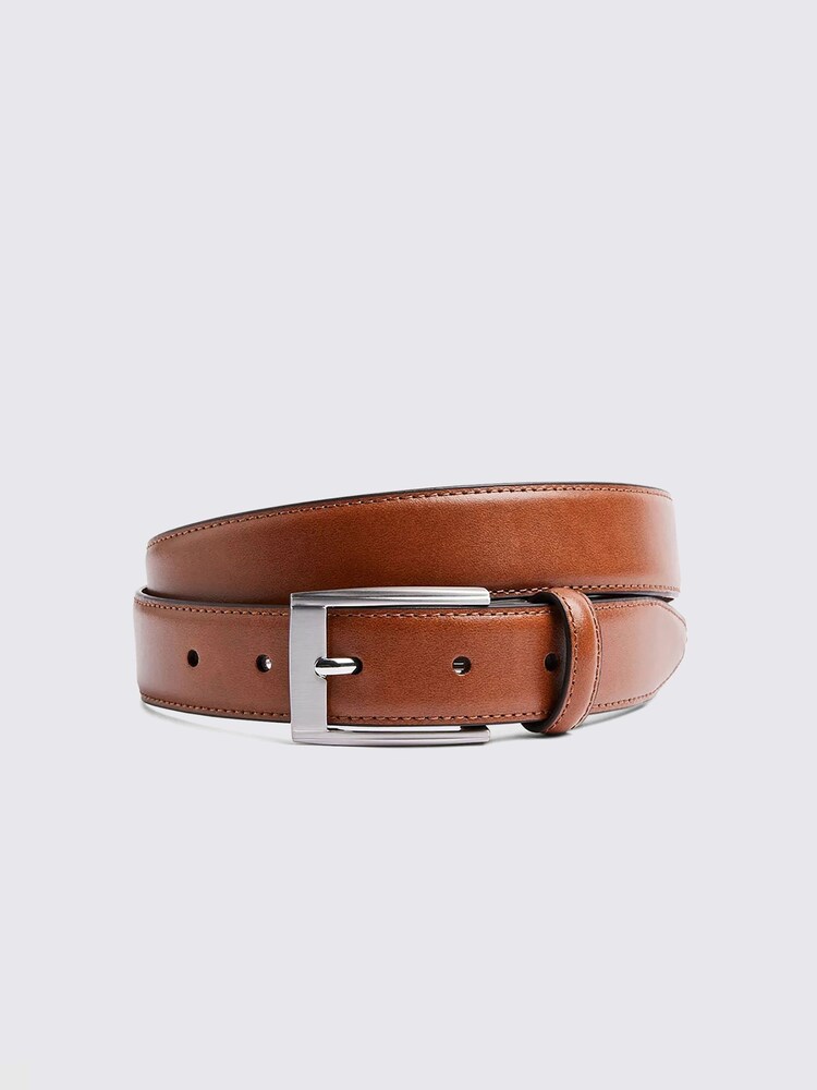 MOSS Tan Leather Belt - Image 1 of 2 MOSS Tan Leather Belt - Image 1 of 2