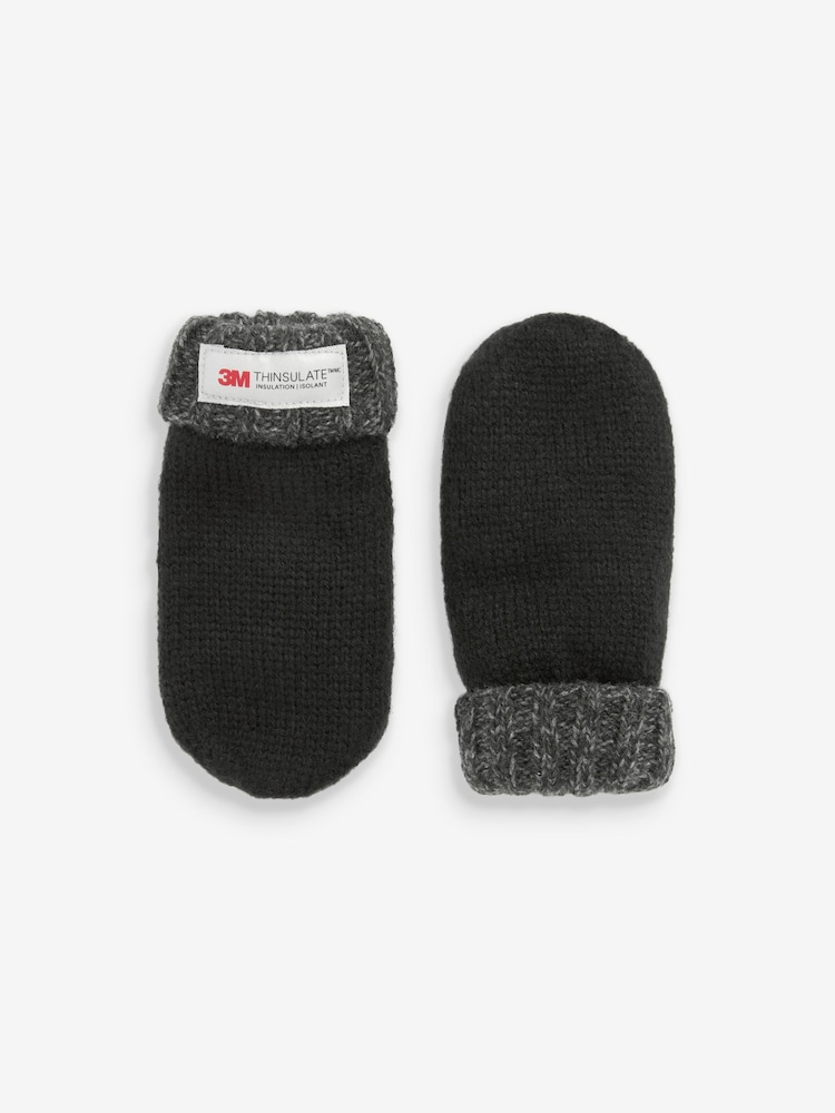 V barvi oglja - 2 Pack Thinsulate™ Mittens (3mths-6yrs) - Slika 3 iz 3
