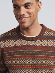 Aubin Fairisle Crew Jumper - Image 3 of 5