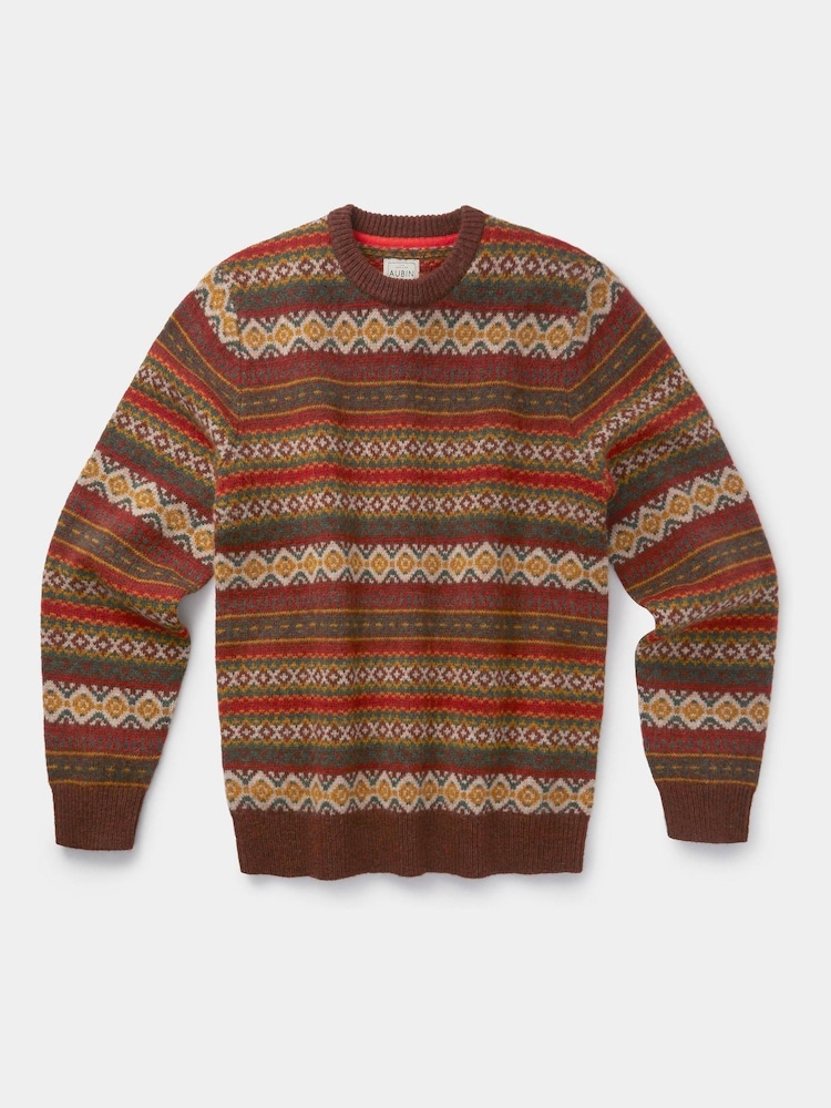 Aubin Fairisle Crew Jumper - Image 5 of 5