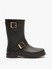 Mint Velvet Black Wynter Short Wellies - Image 2 of 4