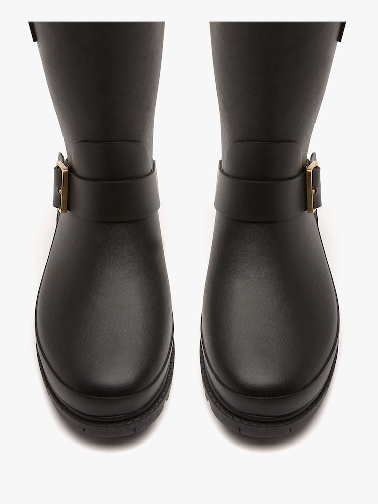 Mint Velvet Black Wynter Short Wellies - Image 4 of 4