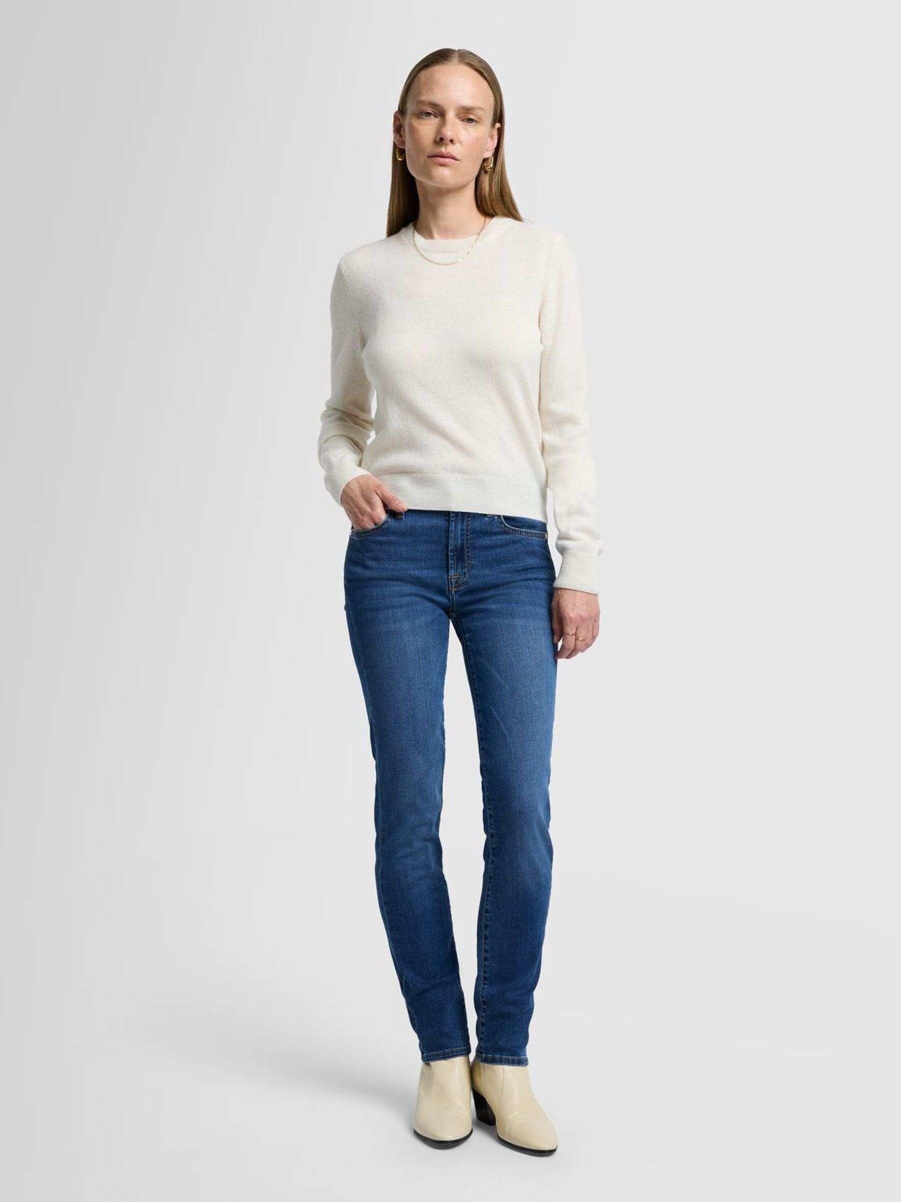 7 For All Mankind Roxanne Mid Rise Slim Leg Jeans