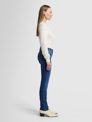 7 For All Mankind Roxanne Mid Rise Slim Leg Jeans - Image 4 of 6