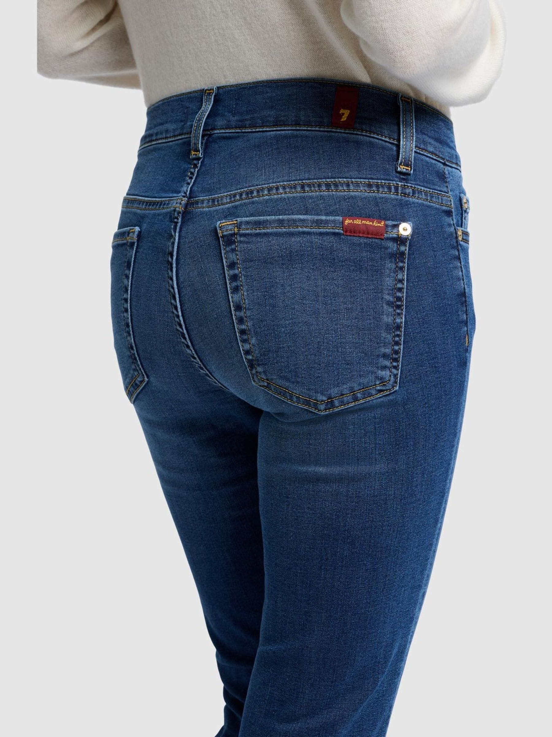 Buy 7 For All Mankind Roxanne Mid Rise Slim Leg Jeans from