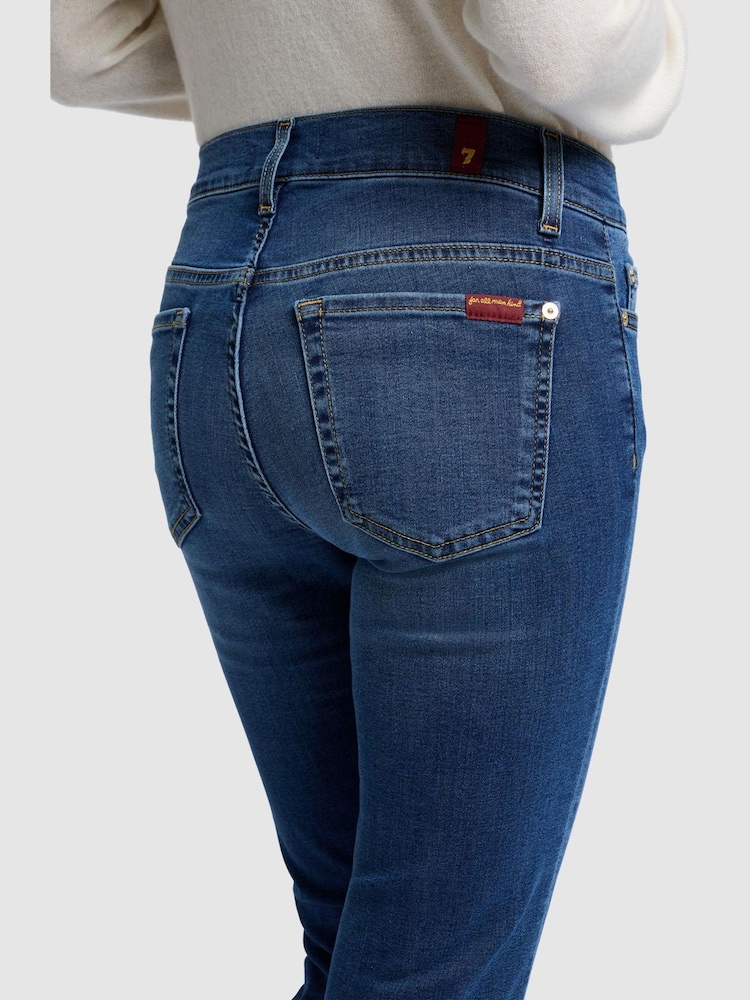 7 For All Mankind Roxanne Mid Rise Slim Leg Jeans - Image 5 of 6