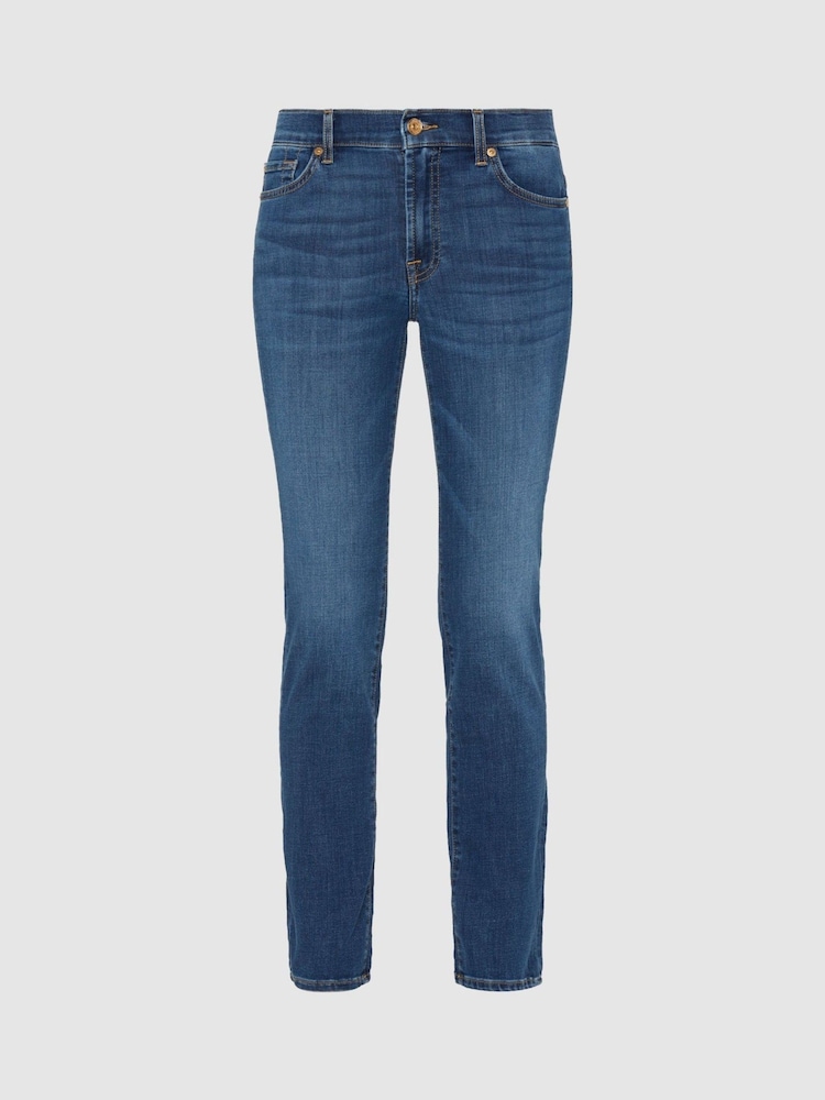 7 For All Mankind Roxanne Mid Rise Slim Leg Jeans - Image 6 of 6