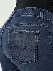 7 For All Mankind Roxanne Mid Rise Slim Leg Jeans - Image 6 of 7