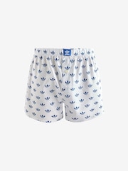 adidas Blue Comfort Core Icon 100% Cotton Boxers 2 Pack - Image 10 of 14