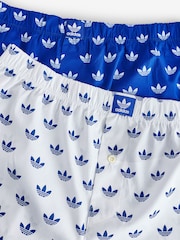 adidas Blue Comfort Core Icon 100% Cotton Boxers 2 Pack - Image 12 of 14