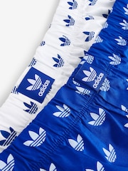 adidas Blue Comfort Core Icon 100% Cotton Boxers 2 Pack - Image 13 of 14