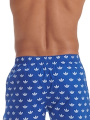 adidas Blue Comfort Core Icon 100% Cotton Boxers 2 Pack - Image 5 of 14