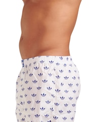 adidas Blue Comfort Core Icon 100% Cotton Boxers 2 Pack - Image 7 of 14