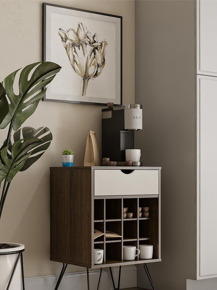 Novogratz Oak Concord Beverage Storage Stand - Image 2 of 5