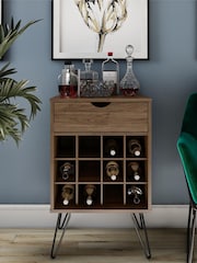 Novogratz Brown Concord Beverage Storage Stand - Image 1 of 5