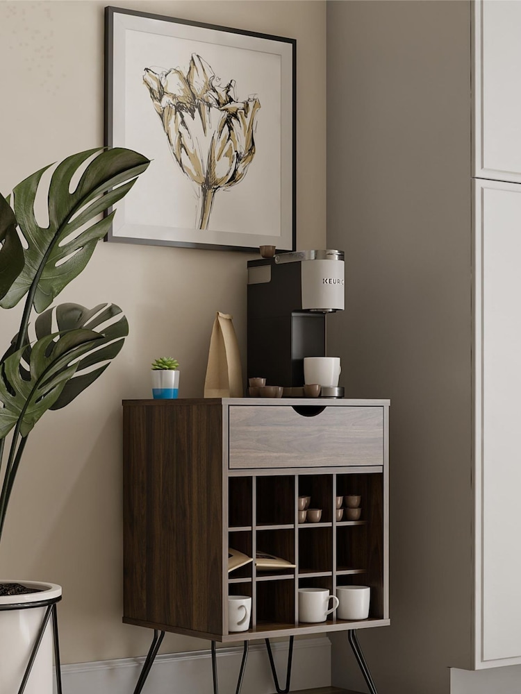 Novogratz Brown Concord Beverage Storage Stand - Image 2 of 5