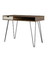 Novogratz Brown Concord Drawer Storage Desk - Image 3 of 5