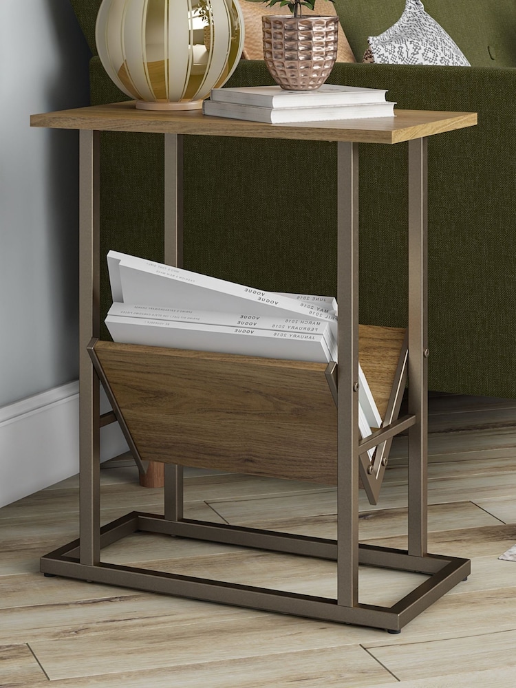 Novogratz Brown Regal End Table - Image 1 of 5