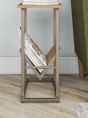 Novogratz Brown Regal End Table - Image 2 of 5