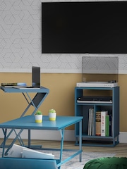 Novogratz Blue Regal Turntable Stand - Image 2 of 5