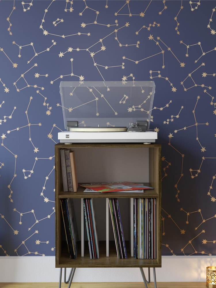 Novogratz Green Concord Turntable Stand - Image 1 of 5