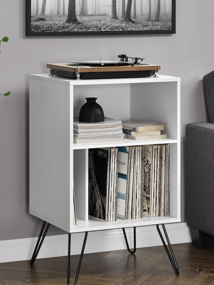 Novogratz White Concord Turntable Stand - Image 2 of 4 Novogratz White Concord Turntable Stand - Image 2 of 4