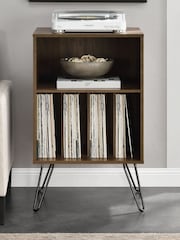 Novogratz Brown Concord Turntable Stand - Image 1 of 5