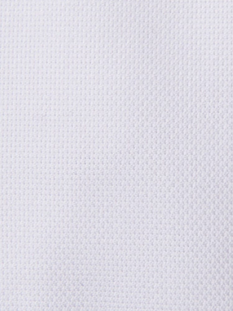 MOSS White Slim 100% Cotton Dobby Stretch Shirt - Image 4 of 5