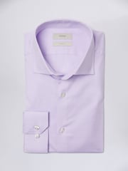 MOSS Purple Slim Dobby Stretch Shirt - Image 4 of 5