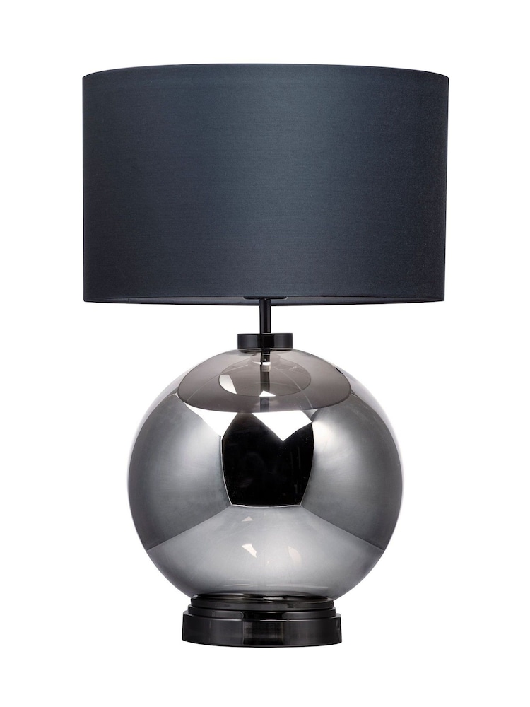 BHS Black Large Glass Table Lamp - Image 5 of 5