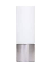 BHS Silver Cylinder Touch Lamp - Image 5 of 5
