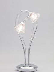 BHS Silver Marianne Table Lamp - Image 3 of 4