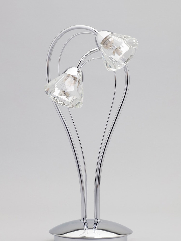 BHS Silver Marianne Table Lamp - Image 4 of 4
