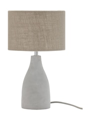 BHS Grey Mini Marcus Concrete Table Lamp - Image 2 of 5
